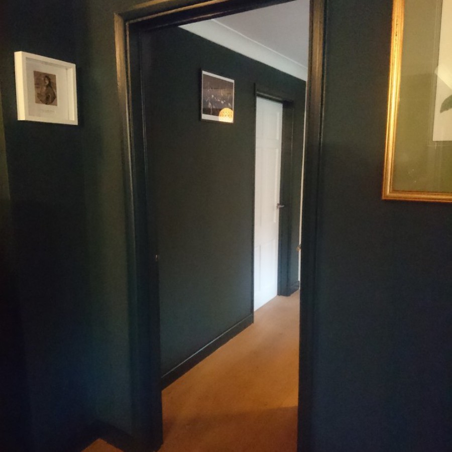 Decoration - Farrow & Ball Hague Blue with matching woodwork