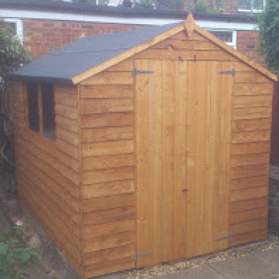 Garden shed erected and felted